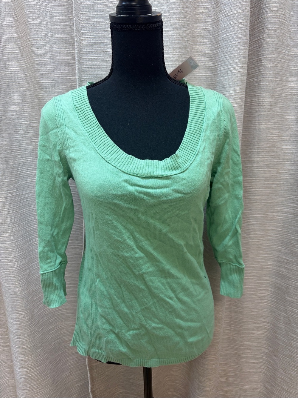 Eddie Bauer Mint Green Scoop Neck Lightweight Sweater